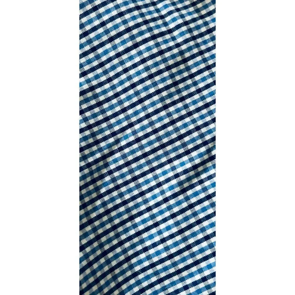 UNTUCKit Cotton Shirt Button-Down Blue Brown Small Check Long Sleeve Size XLarge